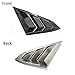 Thenice for 10th Gen Civic Rear Side Window Louvers Racing Style Triangular Window Glass Blinds Compatible with Honda Civic Sedan 2021 2020 2019 2018 2017 2016 -Carbon Fiber