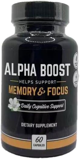 Miniatura 5 de Alpha Premium - Suplemento nootrópico para el cerebro 60 unidades para concentración, cerebro y apoyo de memoria, refuerzo cerebral para hombres y