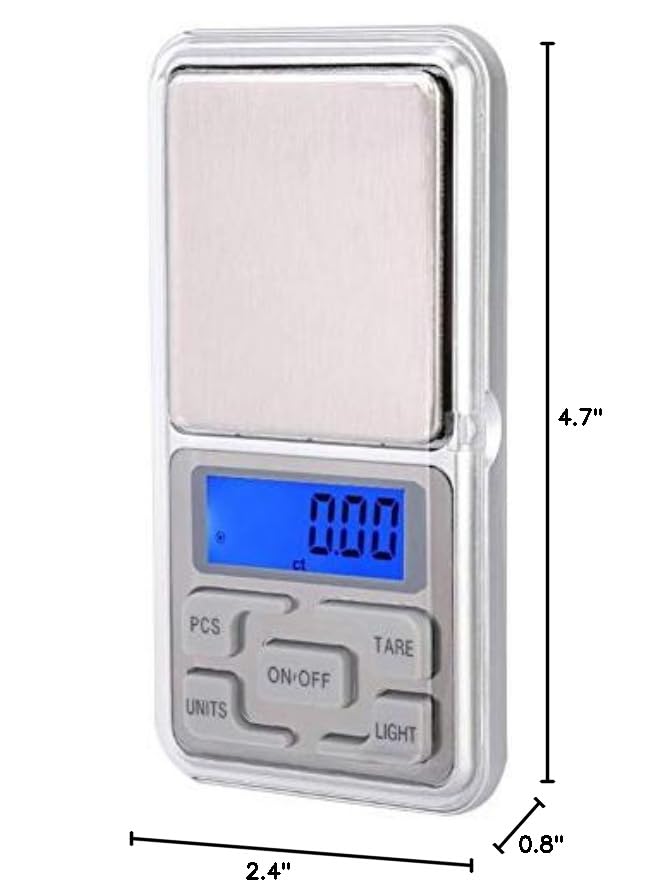 Miniatura 10 de Báscula de alimentos de gramo báscula digital de bolsillo báscula portátil pequeña mini cocina cocina joyería café escala oro para precisión 0.00 oz