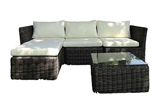 Preisvergleich Produktbild Baidani Gartenmöbel Garnitur Grace , grau