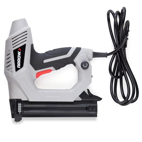 Arrow ET200BN Heavy Duty Electric Brad Nailer, Professional Nail Gun for Trim, Picture Frames, Crafts, Fencing, Uses Brad Nails in 5/8', 3/4', and 1'
