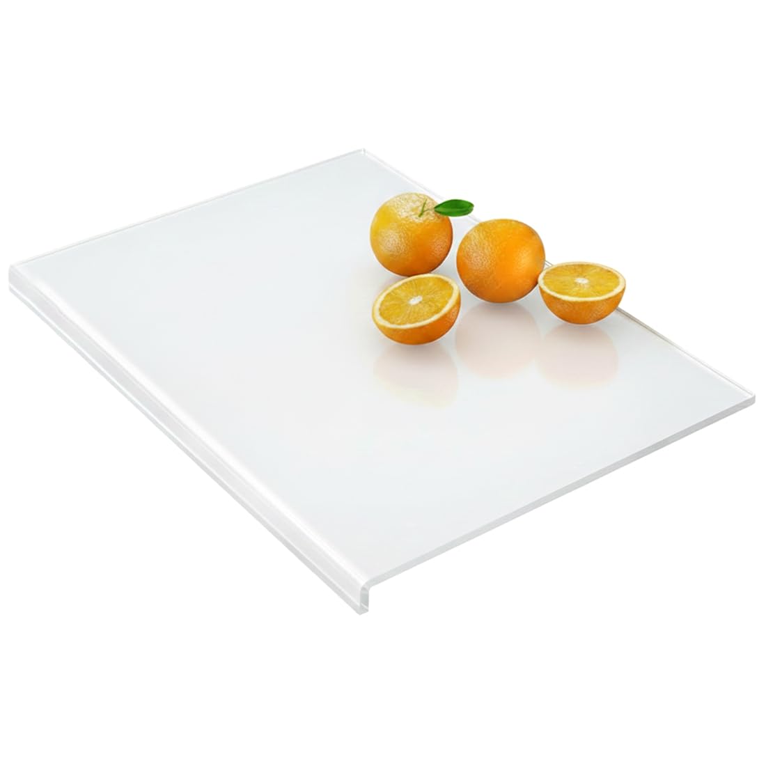 CTRLZS For Cutting Board for Kitchen Countertop Perfect Acrylic Clear Board with Counter Lip Ideal for Cutting Bread, Meat, Fruit