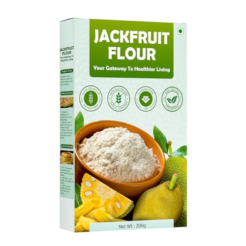Jackfruit Flour – 100% Natural, Gluten-Free, Vegan Superfood – Ideal for Keto, Low-Carb & Diabetic Diets – Perfect for Baking, Cooking & Smoothies 200g