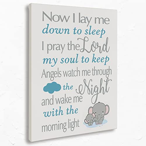 Image of Motivational Saying I Love You Canvas Wall Art Prints, Inspirational Elephant Paintings Prints,11x14 inches Artwork for Girls Boys Kids Room Teensy Room Nursery Bedroom Living Room Home Decorations
