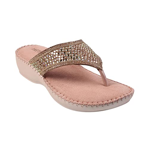 Image of Mochi Women Suede Leather Comfort Slip-on Sandal