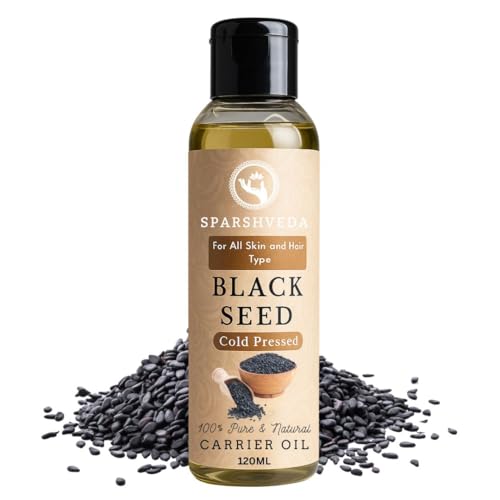 Image of Pure Black Seed Oil 100% Cold Pressed Nigella Sativa Kalonji Oil for Hair Growth Skin Care Acne Scar Black Seed Topical Kalonji for Dandruff Joint Pain 120ml