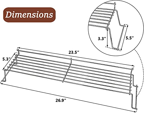 Qulimetal Stainless Steel Warming Rack For Weber Genesis 300 Series(2007-2016), Genesis E310, E320, E330, S310, S320, S330, Replacement For Weber 65054, 81323, 62749 #TOP1
