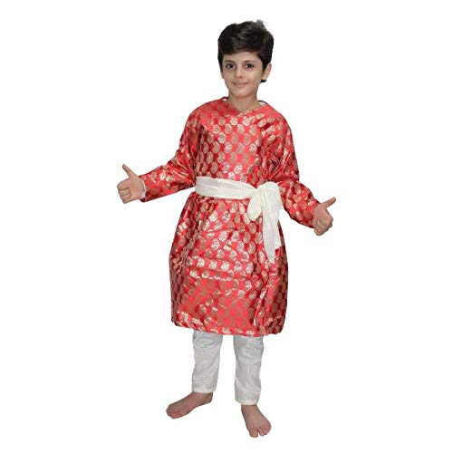 Kaku Fancy Dresses Cotton Indian State Gujrati Dance Costume For Kids Navratri/Garba Dandiya Dance Costume For Boys - Red, 5-6 Years (B0BGJ5SHZ1) Amazon Price History, Amazon Price Tracker