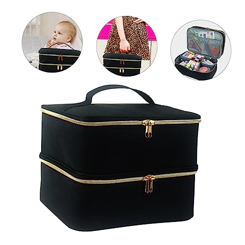 Boîte de couture portable avec séparateurs et grande capacité - 3