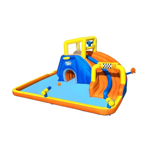 Bestway H2OGO Super Speedy Water Park | Outdoor Water Park with Tunnel, Built-In Slide, Water Gun and Climbing Wall for Kids and Adults