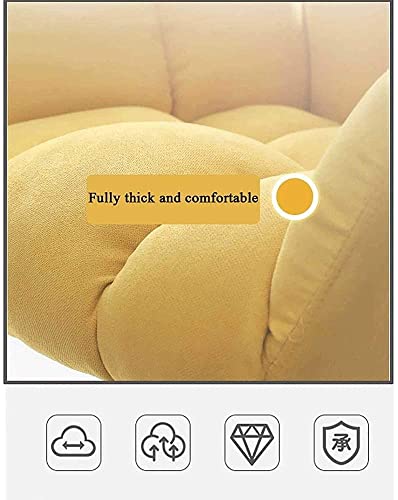 Chaise de bureau ergonomique jaune pour éviter le mal de dos - 2