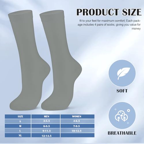 Image of 4 Pairs Silk Liner Socks Ultra-lightweight Hiking Liners Calf Sweat Absorption Socks for Adult