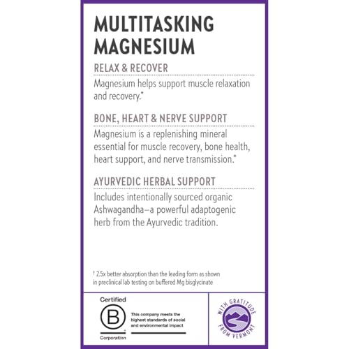 New Chapter Magnesium + Ashwagandha Supplement, 325 mg with Magnesium Glycinate for Muscle Relaxation & Recovery, Heart, Nerve & Bone Health, 2.5X Absorption,Non-GMO-90 ct (3 Month Supply),(Pack of 2) - image 8
