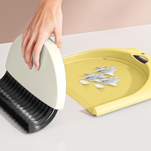 minii-Kehrschaufel- und Bürstenset – Kleines Kehrschaufel- und Bürstenset, minii-Handbesen-Kehrschaufel | Bürobesen-Kehrschaufel-Set mit Cartoon-Bär-Muster – Bild 5