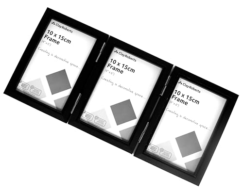 Triple Photo Picture Frame 6 x 4, Black, Holds 3 Photographs, Picture Frame, 10 x 15 cm, 6x4 Picture Frames - Image 4