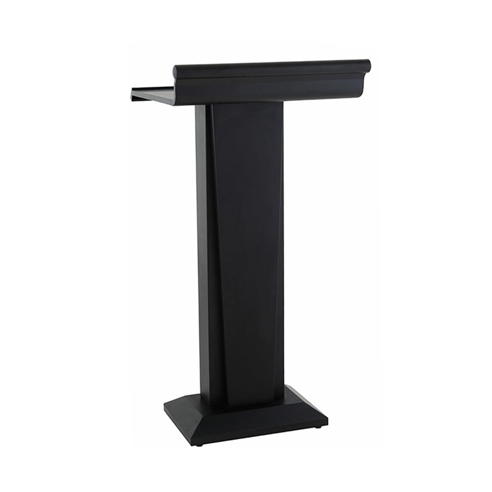 Genérico Soporte de Atril Negro con luz de Lectura, Escritorio Ajustable para portátil para presentaciones y conferencias, soporta 200 kg, Ideal para discursos públicos