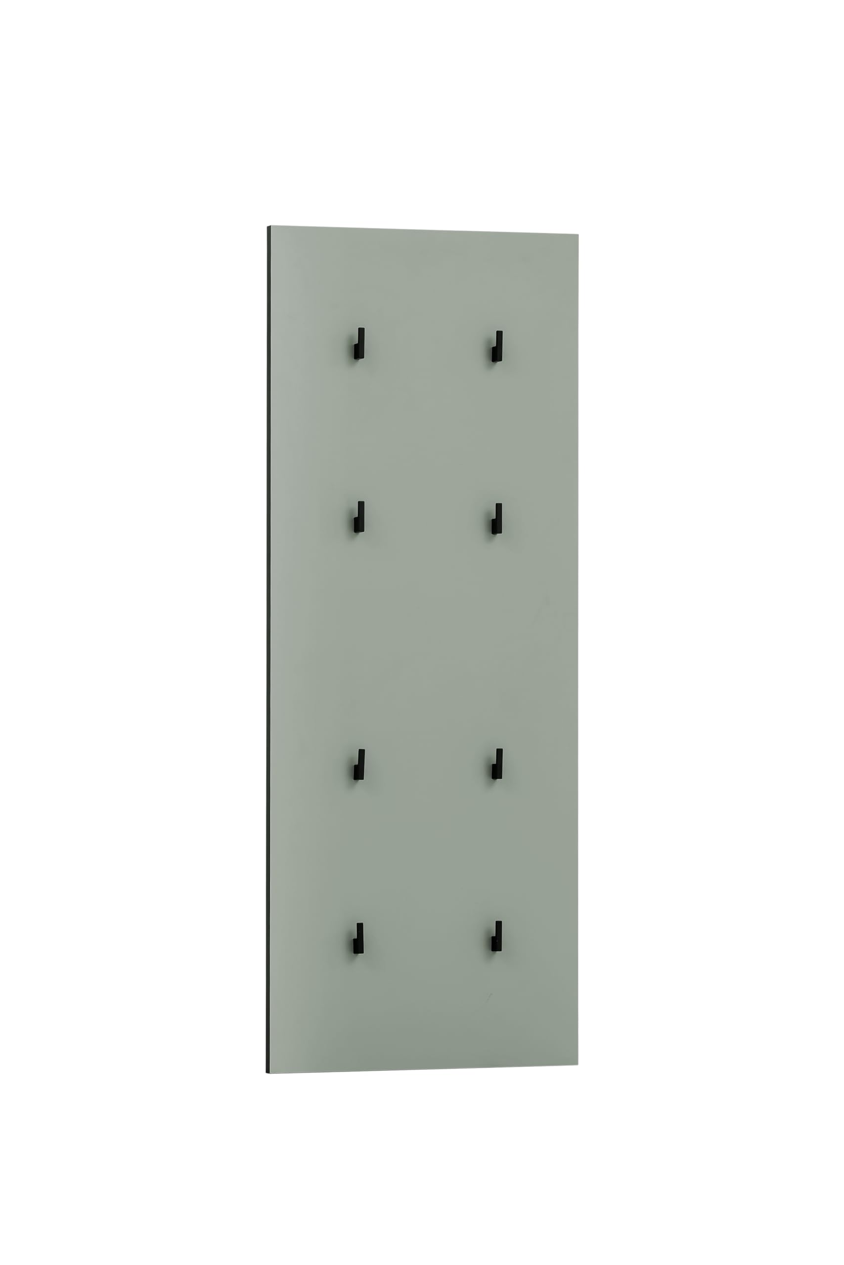 Schildmeyer Alexa - Pannello appendiabiti da parete, materiale in legno derivato, finitura effetto pannello fonoassorbente, verde pistacchio, set pannello appendiabiti