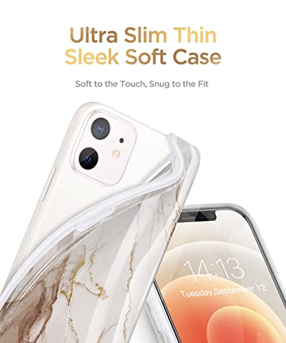 Gviewin For Iphone 12 Case And Iphone 12 Pro Case 6.1” 2020, Marble Parttern Ultra Slim Thin Glossy Soft Durable Tpu Shockproof Scratch-Proof Phone Protective Covers For Women (Shweta/Beige) #TOP7