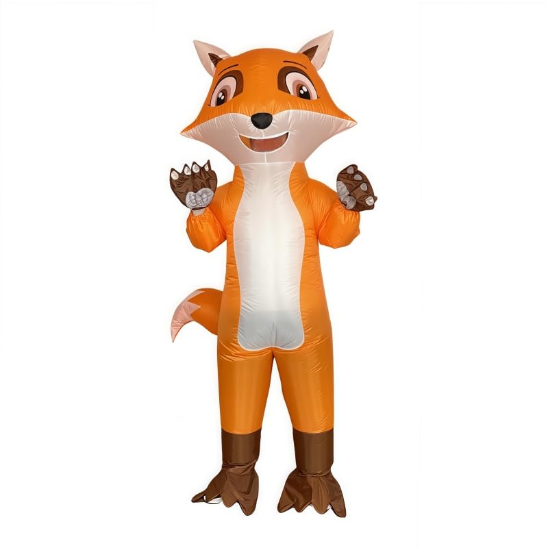 Wohablow Inflatable Fox Costume for Adults,Cute Fox Blow Up for Halloween Cosplay Party Festival Birthday Outdoor