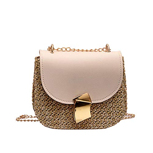 Verus - Bolso al hombro de Paja para mujer Beige beige Talla única
