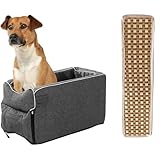 Cama para Perros para Consola de automóvil, Asiento de automóvil para Perros con Consola Central,Asiento Elevador con reposabrazos - Asiento Elevador portátil para Mascotas, Central antidesliz