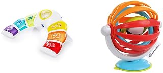 Baby Einstein, Glow & Discover Light Bar Musical Activity Station, Baby Sound Toy to Stimulate Sense, 3 Modes, Age 3 Months+ & Sticky Spinner Booster & High Chair Activity Toy, Rattle, Sensory Play