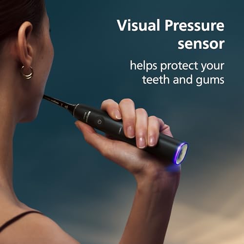 Image of Philips Sonicare DiamondClean 9900 Prestige Electric Toothbrush - with SenseIQ Technology and Advanced AI App, 5 Brushing Modes, 3 Intensity Levels, Charging Travel Case,Midnight Blue, Model BD9002AZ