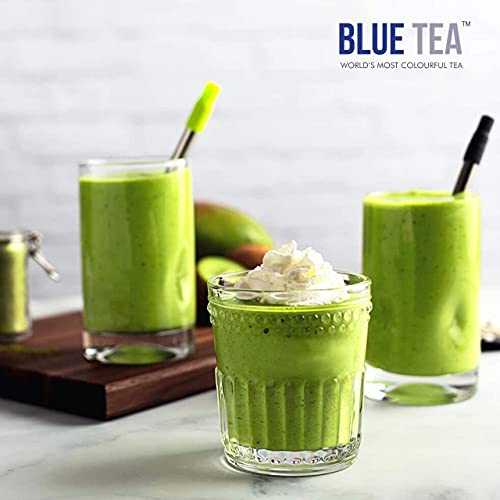 Blue Tea - Japanese Matcha Green Tea Powder (1.76 Oz) + Vanilla Japanese Matcha Green Tea Powder (1.76 Oz) || Healthy Superfood || Ceremonial Grade - Authentic Japanese Matcha - Dessert, Muffins #TOP5