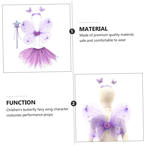PACKOVE 1 Conjunto De Asas De Borboleta Conjunto De Roupas Infantis Para Meninas Conjunto De Present