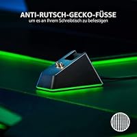 Razer Mouse Dock Chroma - Charging Station mit RGB Beleuchtung für DeathAdder V2 Pro, Viper Ultimate, Basilisk Ultimate, Naga Pro (Magnetische Maus-Ladestation, rutschfest) Schwarz – Ansicht 4