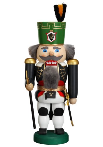 Seiffener Volkskunst German nutcracker miner, height 20 cm / 8 inch, original Erzgebirge by SV 11457
