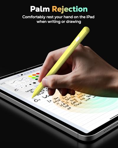 Image of Moko Pencil for iPad(A16) 11th 10th Gen,USB-C Fast Charging,Yellow