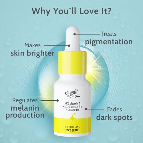 Image of Chemist At Play Brightening Body Wash & 10% Vitamin C Face Serum Combo | Brightens & Gives Glowing Skin, Fades Dark Spots, Evens Skin Tone | SLS & Paraben-Free | For All Skin Types | 236ml & 10ml