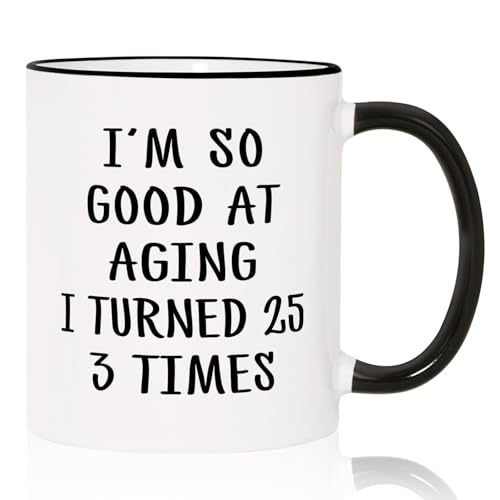 Aurahouse 75th Birthday Gifts for Women Men Mug, 75 Year Old Birthday Gifts for Women Men,...