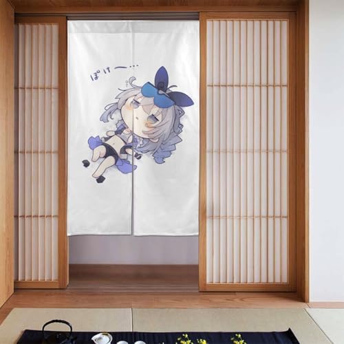 のれん 崩壊 スターレイル 銀狼 暖簾 カーテン 遮光 目隠し 間仕切り 壁掛け おしゃれ 飾り 四季兼用 玄関 洗面所 飲食店 キッチン 和室 洋室 出入り口 プレゼント 新築祝い 洗濯可 幅86cm丈143cm