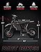 Skeri Electric Dirt Bike for Adults & Teens, 3200W Mid-Drive Motor E Bike, 37MPH Max Speed, Hydraulic Disc Brakes, Dual Suspension, IPX5 Waterproof Off-Road E Dirt Bike-Black