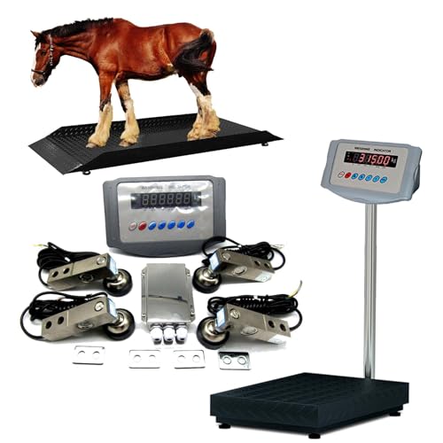 Kit Báscula Ganadera Precisión 5000kg LED Impermeable miniatura 1
