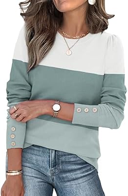 XIEERDUO Long Sleeve Shirts for Women Fall Sweaters Soft Knit Fashion Trendy Plus Size Winter Clothi...