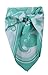 Octopus Bandana, Mint Green, Hand Printed Handkerchief, 100% Cotton, Hair Scarf, 22