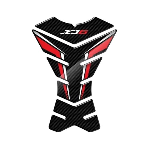 Autocollant réservoir moto XJ6 look carbone finition premium durable