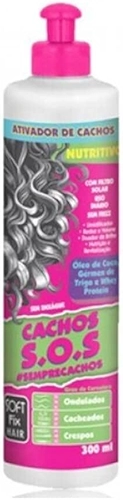 Softfix Ativador De Cachos Hair Sos Cachos Nutritivos 300 Ml