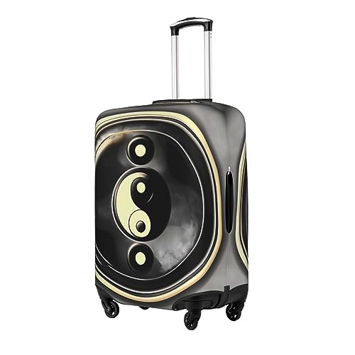 Yin Yang Pattern Travel Luggage Cover Suitcase Protector Fits 18-22 Inch Luggage,Anti Scratch Dirt Covers2