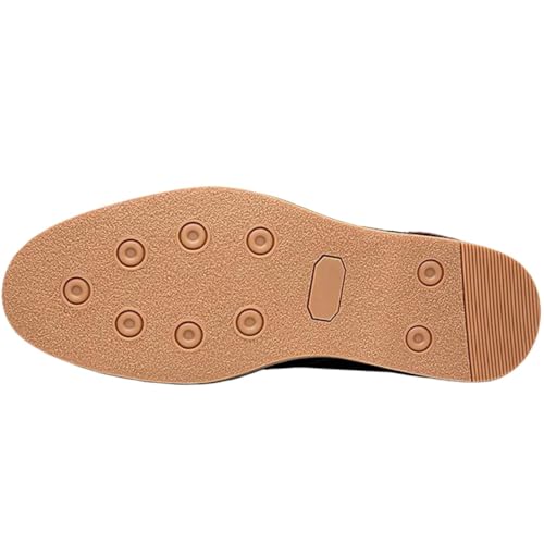 Dress Shoes for Men Men's Casual Leather Oxford Shoes Trendy Low Top Lace-Up Business Dress Loafers2