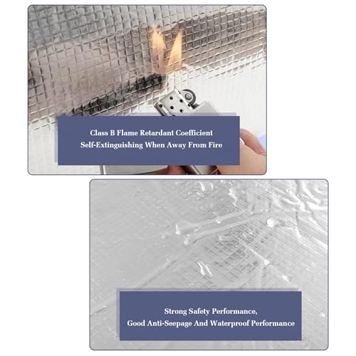 Lámina de aluminio autoadhesiva de algodón aislante, capa térmica insonorizada para techo, paredes y suelos, 10-30 mm de grosor