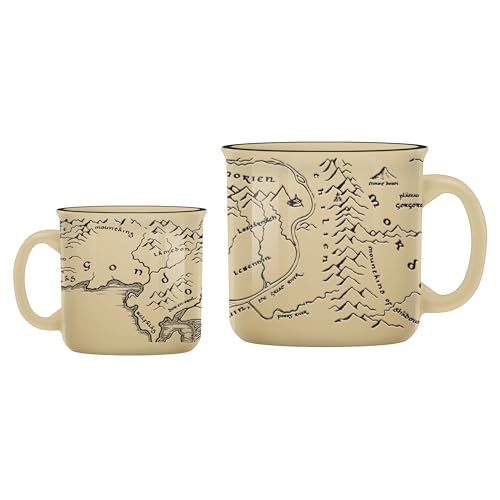 Taza de cerámica con mapa Lord of the Rings 20 onzas miniatura 1