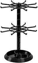 Jewelry Organizer Rotating Jewelry Display Stand 2 Tiers Rotating Tower Necklace Storage Rack Earring Display Watch Display