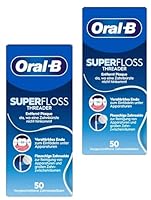 Oral-B Superfloss Zahnseide – 2er Pack – Ideal für Zahnspangen, Brücken & Implantate – Vorgefertigte Fäden für einfache Anwendung – Zahnseide für schwer erreichbare Stellen