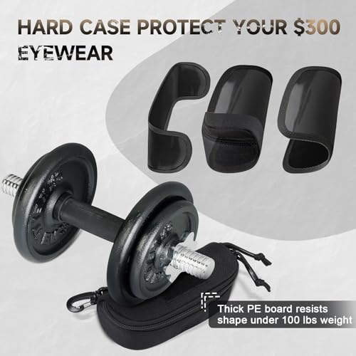 Image of Tactical Molle Glasses Case, Shockproof Eyeglass Pouch, Sunglass Case Hard Shell Protects Glasses