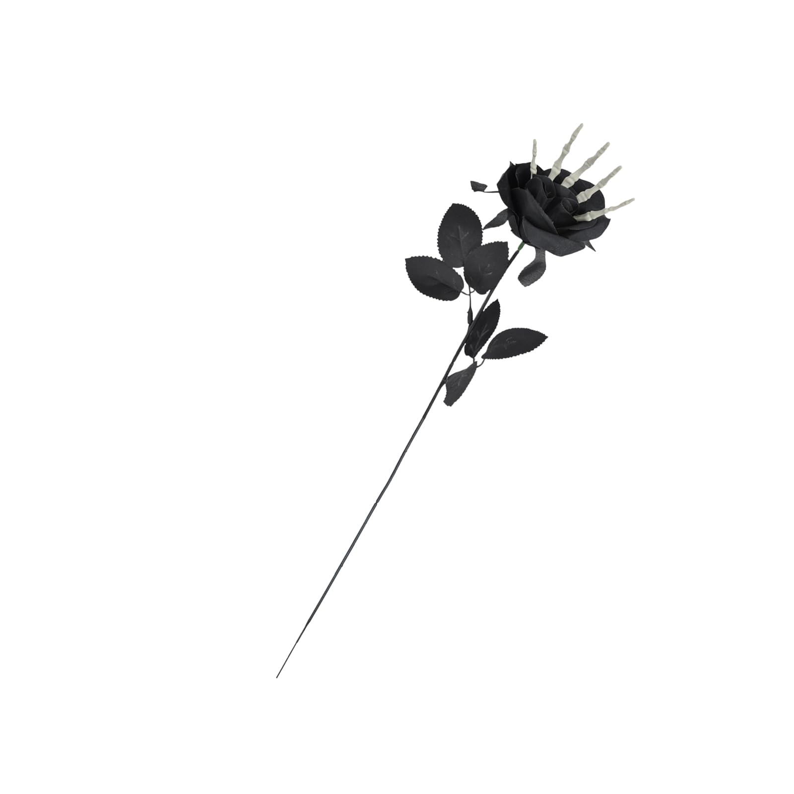 YROHGKPN Flexible Skeleton Hand Rose Flower Bouquets Halloween Decoration Adjustable Silk Floral Arrangement Accessory Bone Hand Silk Flower Arrangement