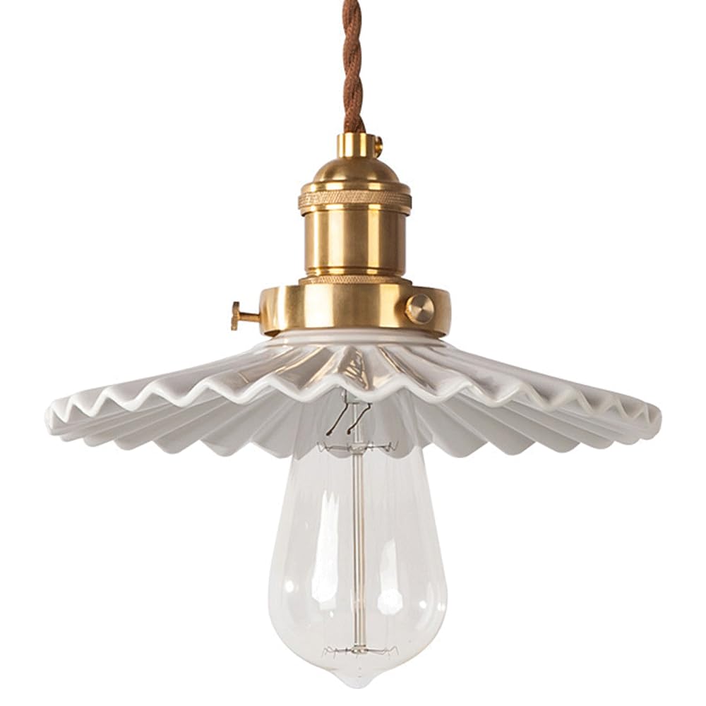 Suspension E27 céramique pour rénovation éclairage chambre et intérieur